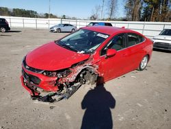 Vehiculos salvage en venta de Copart Dunn, NC: 2017 Chevrolet Cruze LT