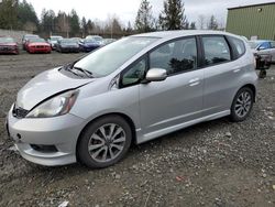 Salvage cars for sale at Graham, WA auction: 2013 Honda FIT Sport