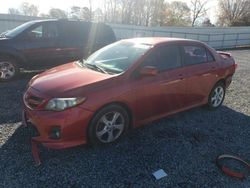 Vehiculos salvage en venta de Copart Gastonia, NC: 2012 Toyota Corolla Base