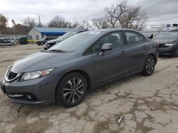 Salvage cars for sale at Wichita, KS auction: 2013 Honda Civic EXL