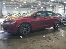 Salvage cars for sale at Ham Lake, MN auction: 2015 Chrysler 200 S