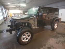 Jeep Wrangler salvage cars for sale: 2015 Jeep Wrangler Unlimited Sahara