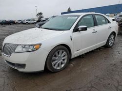 Salvage cars for sale at Woodhaven, MI auction: 2011 Lincoln MKZ Hybrid