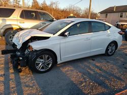 Salvage cars for sale at York Haven, PA auction: 2020 Hyundai Elantra SEL