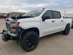 Vehiculos salvage en venta de Copart Grand Prairie, TX: 2022 Chevrolet Silverado C1500 Custom