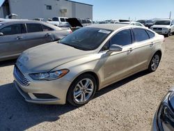 Ford salvage cars for sale: 2018 Ford Fusion SE Hybrid