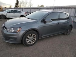 Salvage cars for sale from Copart Ontario Auction, ON: 2015 Volkswagen Golf