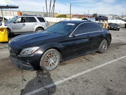 Salvage cars for sale at Van Nuys, CA auction: 2018 Mercedes-Benz C 63 AMG
