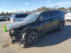 Salvage cars for sale from Copart Florence, MS: 2019 Toyota Highlander LE