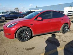 Salvage cars for sale from Copart Woodhaven, MI: 2022 Tesla Model Y