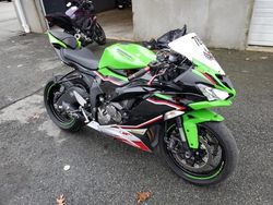 Salvage cars for sale from Copart Exeter, RI: 2022 Kawasaki ZX636 K