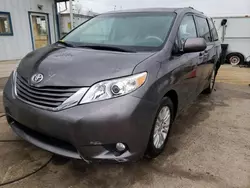 Salvage cars for sale at Pekin, IL auction: 2013 Toyota Sienna XLE