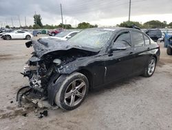 Salvage cars for sale at Miami, FL auction: 2014 BMW 320 I