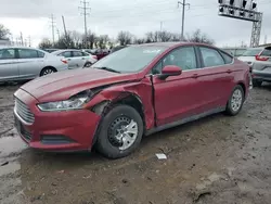 Salvage cars for sale from Copart Columbus, OH: 2014 Ford Fusion S