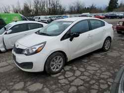 Salvage cars for sale at Portland, OR auction: 2015 KIA Rio LX