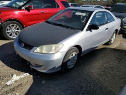 Salvage cars for sale at Houston, TX auction: 2005 Honda Civic DX VP