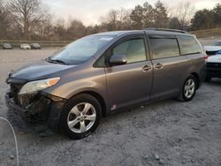 Salvage cars for sale from Copart Madisonville, TN: 2011 Toyota Sienna LE