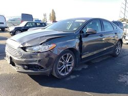 Salvage cars for sale at Vallejo, CA auction: 2017 Ford Fusion SE Hybrid