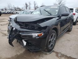 Salvage cars for sale at Bridgeton, MO auction: 2018 Alfa Romeo Stelvio Sport