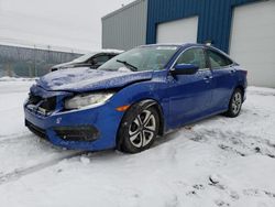 Honda Civic LX salvage cars for sale: 2018 Honda Civic LX