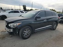 Salvage cars for sale at Miami, FL auction: 2014 Infiniti QX60
