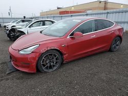 Salvage cars for sale from Copart Bowmanville, ON: 2018 Tesla Model 3