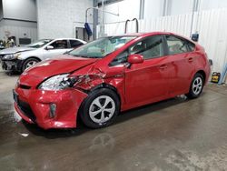 Salvage cars for sale at Ham Lake, MN auction: 2012 Toyota Prius