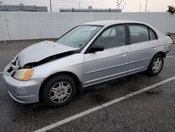 Salvage cars for sale at Van Nuys, CA auction: 2002 Honda Civic LX