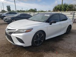 Salvage cars for sale from Copart Miami, FL: 2019 Toyota Camry XSE