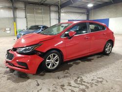 Salvage cars for sale at Chalfont, PA auction: 2017 Chevrolet Cruze LT