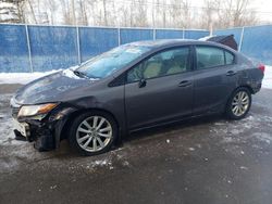 Salvage cars for sale from Copart Atlantic Canada Auction, NB: 2012 Honda Civic LX