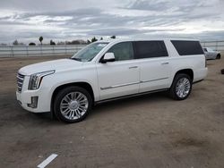 Salvage cars for sale from Copart Bakersfield, CA: 2020 Cadillac Escalade ESV Platinum