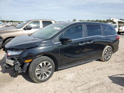 Salvage cars for sale at Houston, TX auction: 2022 Honda Odyssey EXL