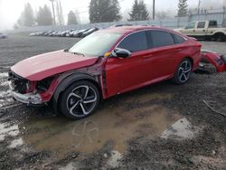 Salvage cars for sale from Copart Graham, WA: 2021 Honda Accord Sport SE