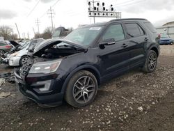 Salvage cars for sale from Copart Columbus, OH: 2017 Ford Explorer Sport