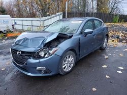 Mazda 3 Touring salvage cars for sale: 2015 Mazda 3 Touring