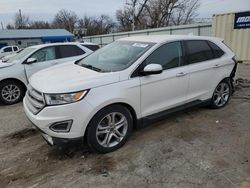 Salvage cars for sale at Wichita, KS auction: 2015 Ford Edge Titanium