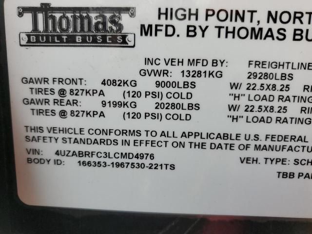 2020 Thomas 2020 Freightliner Chassis B2B