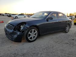 Salvage cars for sale at Houston, TX auction: 2005 Infiniti G35