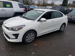 Salvage cars for sale at Portland, OR auction: 2021 KIA Rio LX