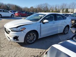 Salvage cars for sale at North Billerica, MA auction: 2020 Ford Fusion SE