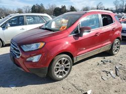 Ford salvage cars for sale: 2018 Ford Ecosport Titanium