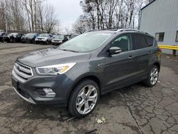 Salvage cars for sale from Copart Portland, OR: 2019 Ford Escape Titanium