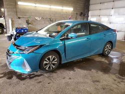 Salvage cars for sale from Copart Angola, NY: 2018 Toyota Prius Prime