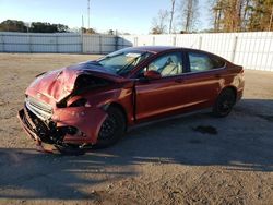 Salvage cars for sale at Dunn, NC auction: 2014 Ford Fusion S