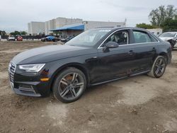 Salvage cars for sale from Copart Opa Locka, FL: 2018 Audi A4 Premium Plus