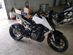 Salvage motorcycles for sale at Hampton, VA auction: 2021 KTM 390 Duke