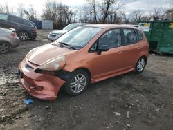 Honda FIT salvage cars for sale: 2007 Honda FIT S
