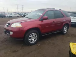 Salvage cars for sale at Elgin, IL auction: 2002 Acura MDX Touring