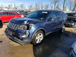 Salvage cars for sale at Bridgeton, MO auction: 2017 Ford Explorer XLT